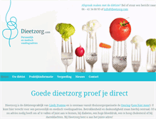 Tablet Screenshot of dieetzorg.com